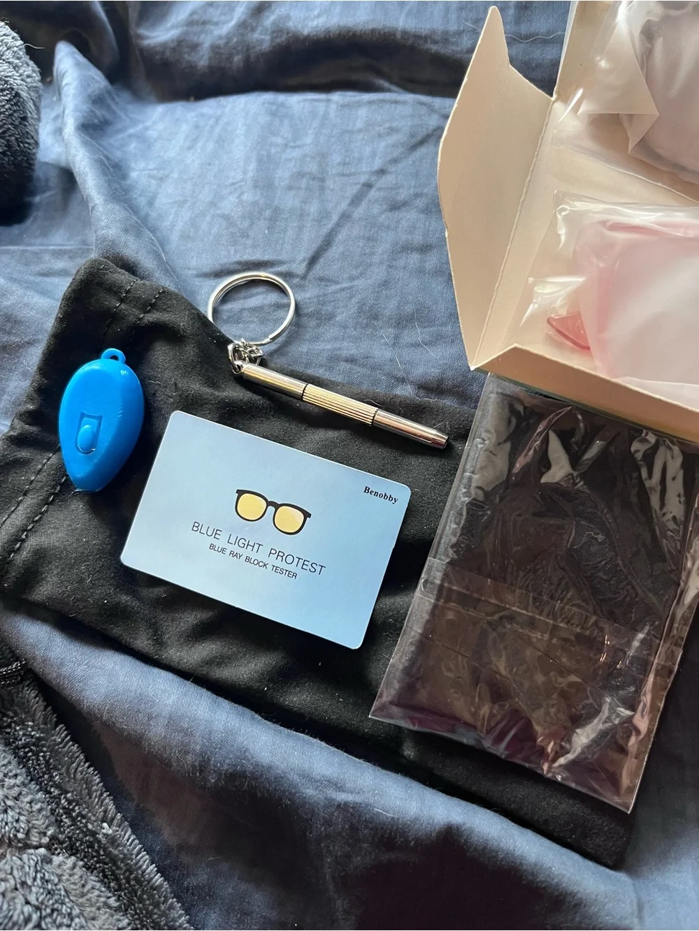 Benobby Sunglasses 50% Tint - Mint Blue Box